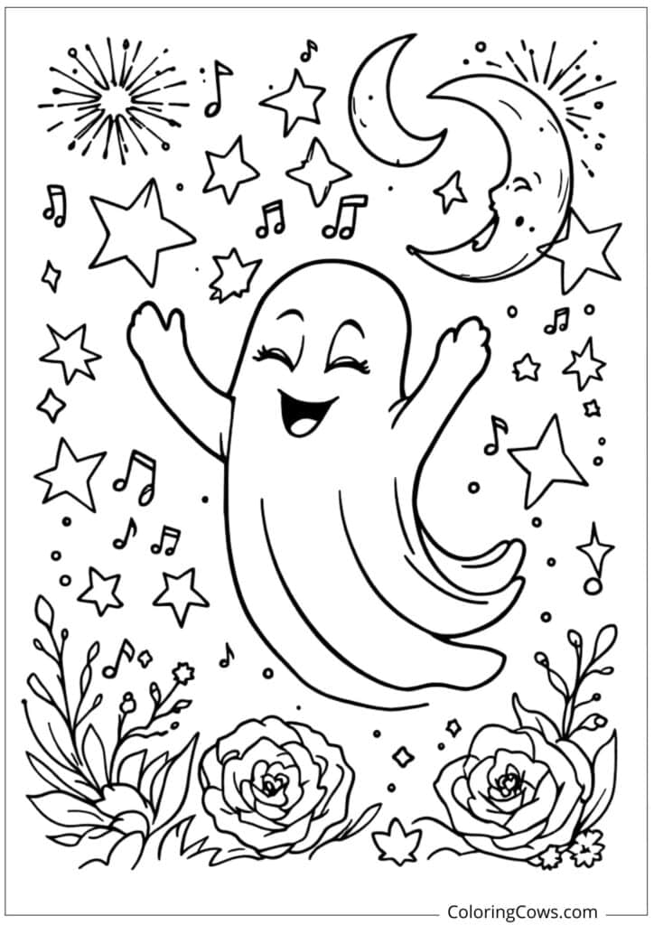 Ghost Dancing Under Stars and Moon