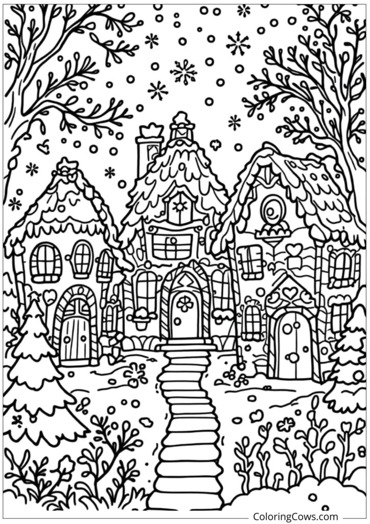Gingerbread House Village