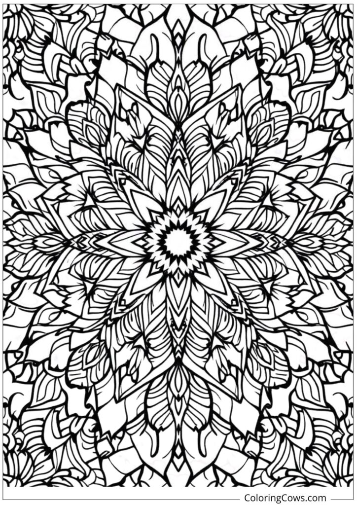 Halloween bats forming spooky patterns mandala