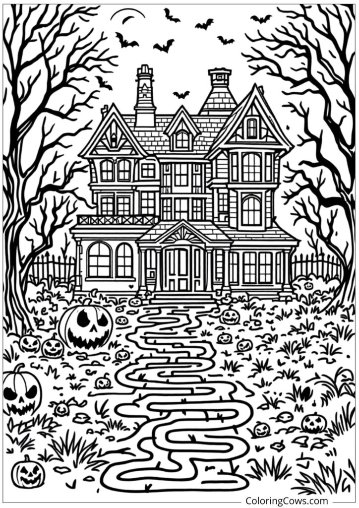 Haunted House Path Maze