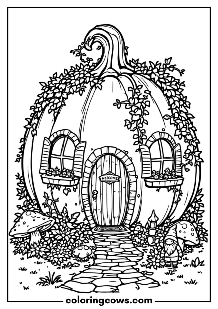 Pumpkin Fairy House