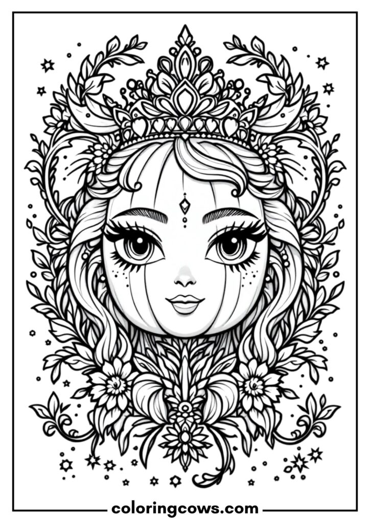 Pumpkin Princess with Crown