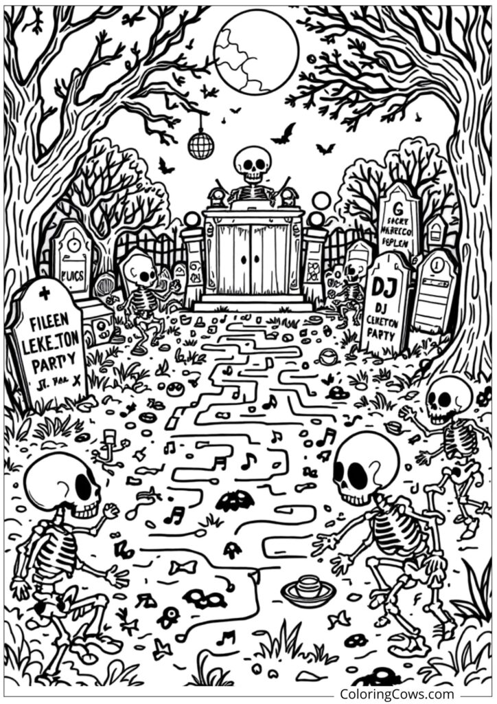 Skeleton Dance Party Maze