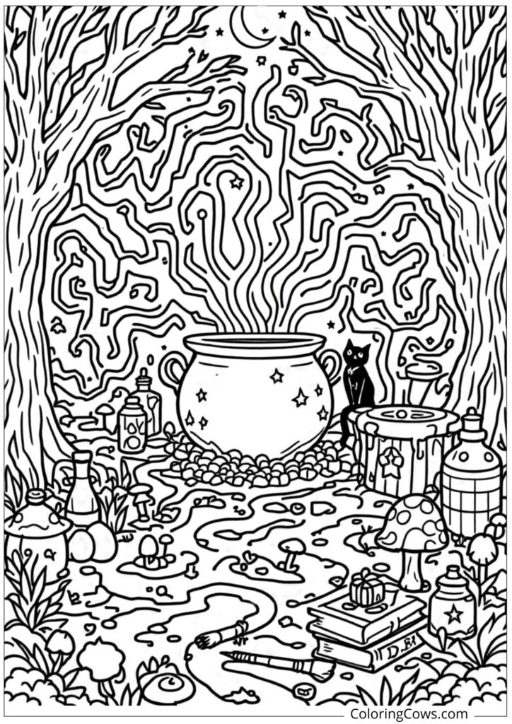 Witch's Cauldron Quest Maze