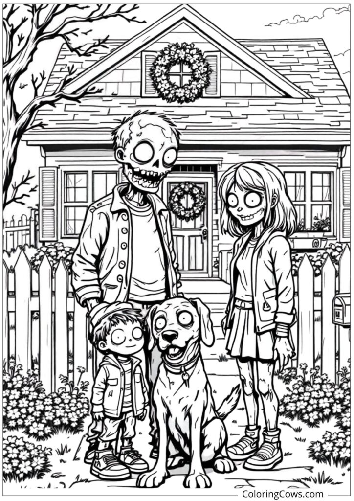 Zombie Family Portrait